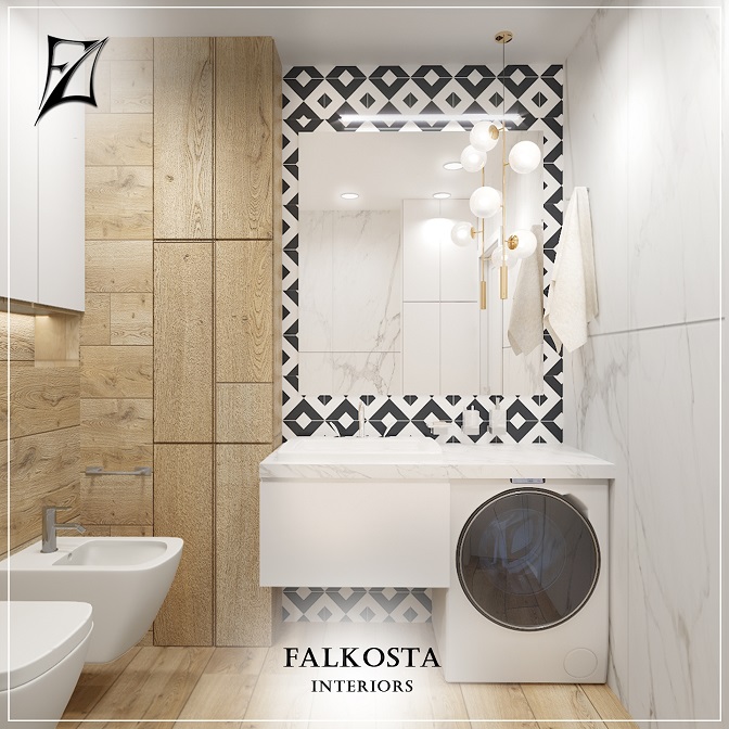 Дизайн интерьера туалета Астана